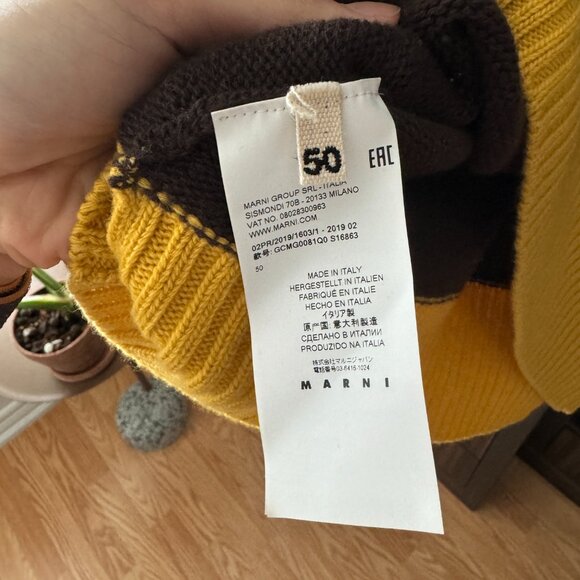 Marni X Bruno Bozzetto Brown Wool Sweater - Picture 3 of 5